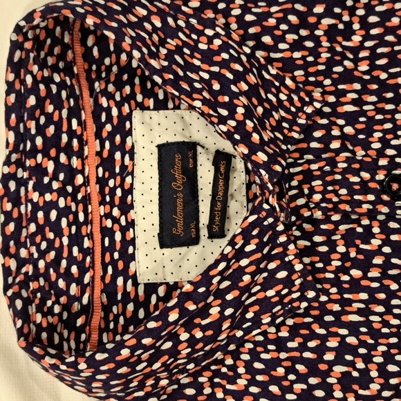 Gentlemens Outfitters, Size XL, Purple/Pink/Wht Print, Short Sleeve Casual Shirt - Picture 4 of 4